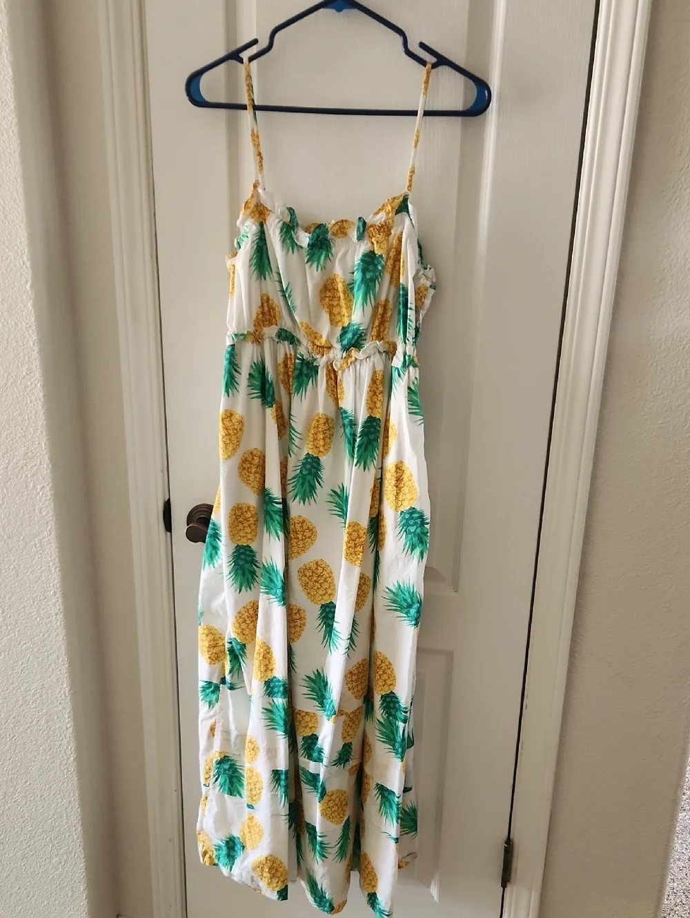 J. Crew Pineapple Maxi Dress, Size‎ 10